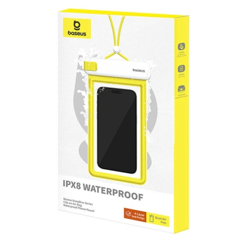 Buy Baseus DeepDive IPX8 universal waterproof case (white) - BSU4918 - {ean13} - Home Screen Store Europe